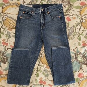 Gap Womens True Skinny High-rise Jeans 27/4R Med Wash
